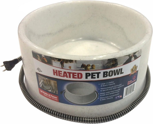 Farm Innovators Heated Pet Bowl - 1.5 Gallon Warmth