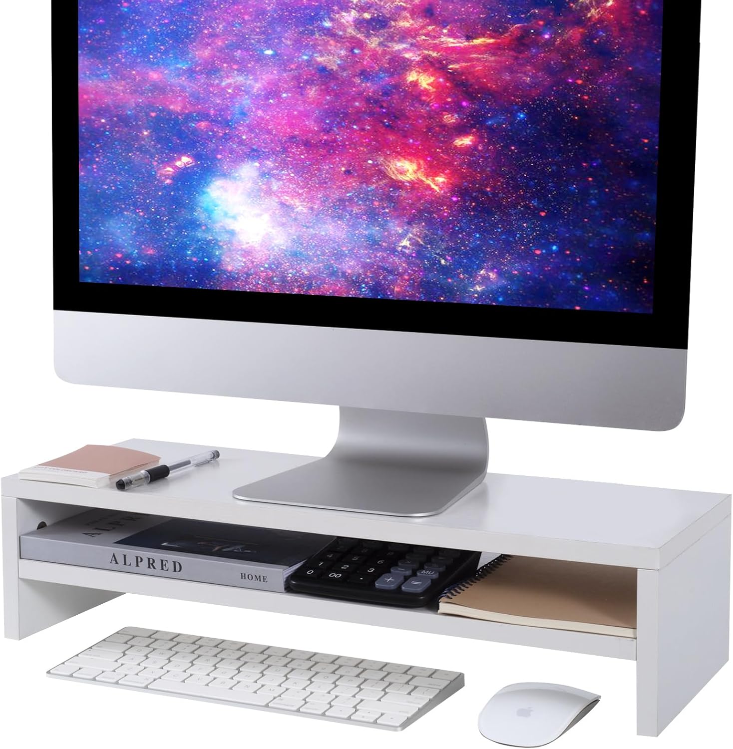 BEYGORM Monitor Stand Riser for Ergonomic Desk Organization
