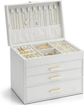 Vlando 4 Layer Large Jewelry Box - Stylish Organizer for Gifts