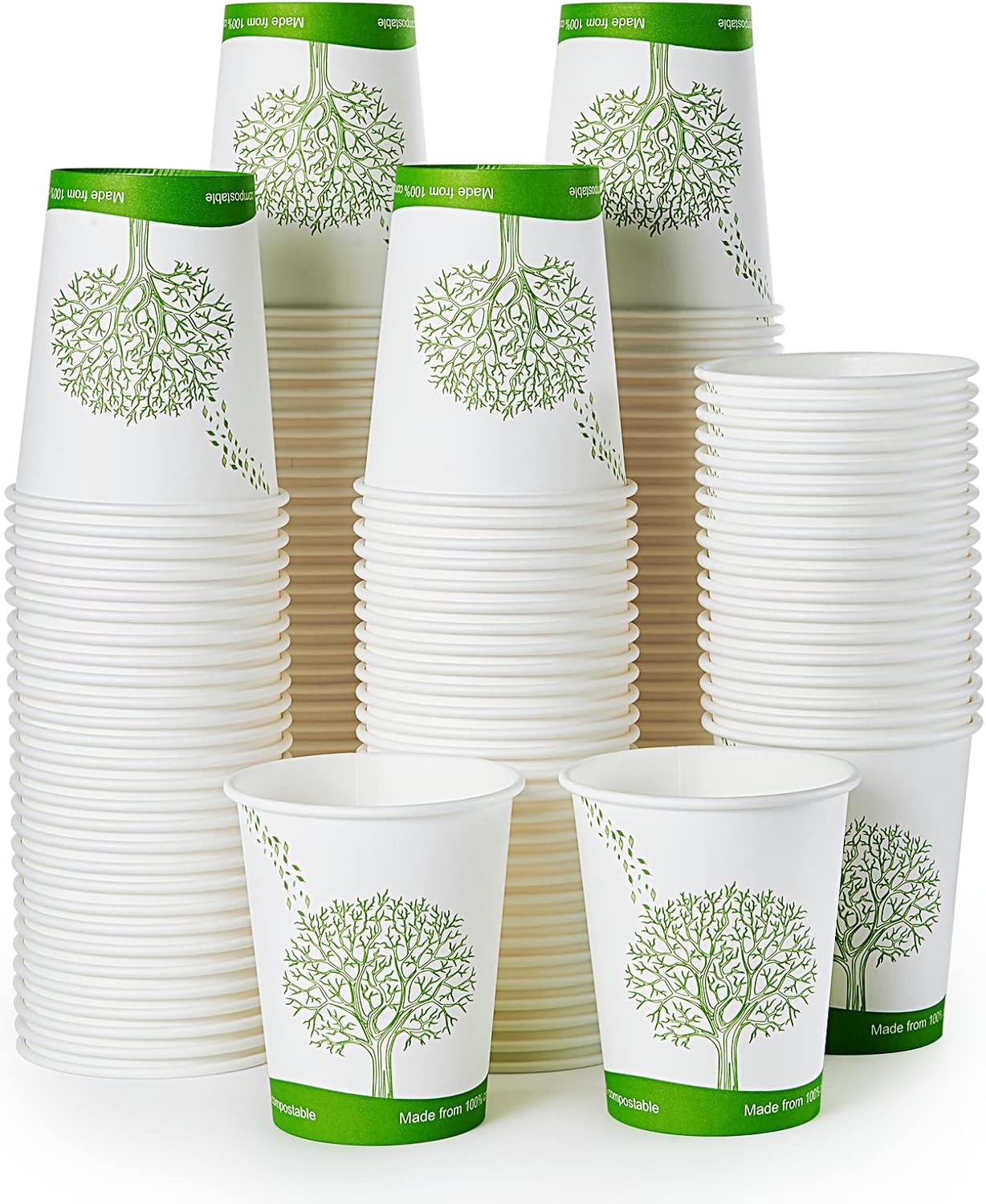 300 Biodegradable 8 oz Paper Cups by ECOLipak