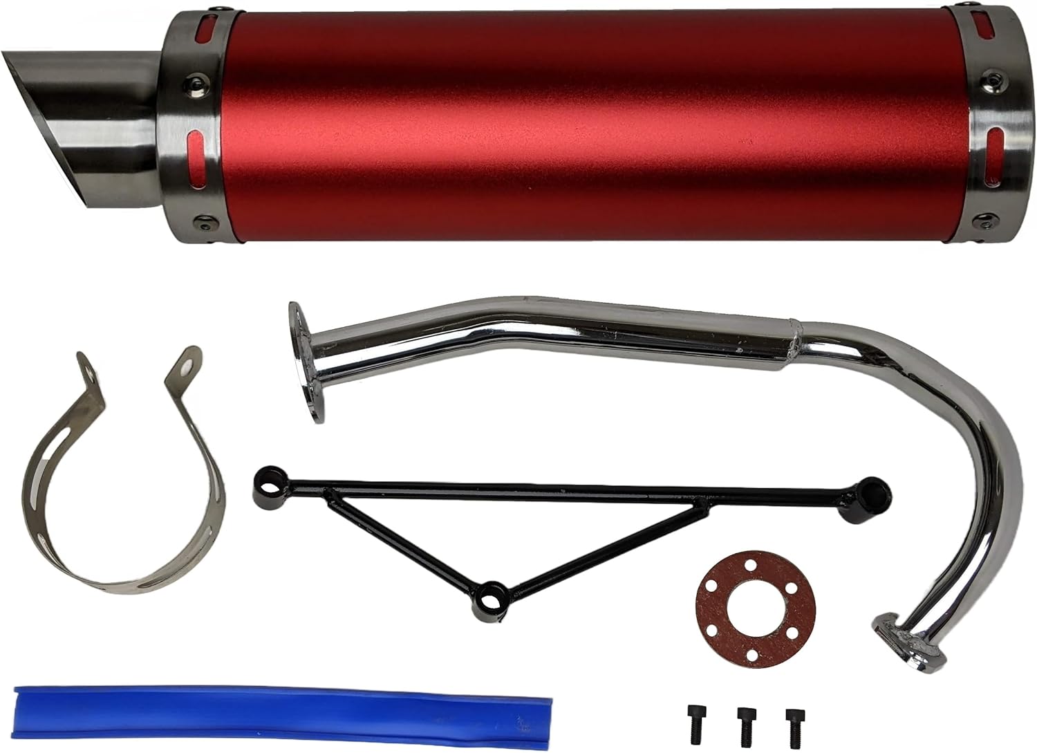 RedCap Replacement Exhaust System Muffler for GY6 50cc Scooters