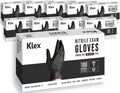 Klex Nitrile Exam Gloves Black - Medical Grade, Powder & Latex Free