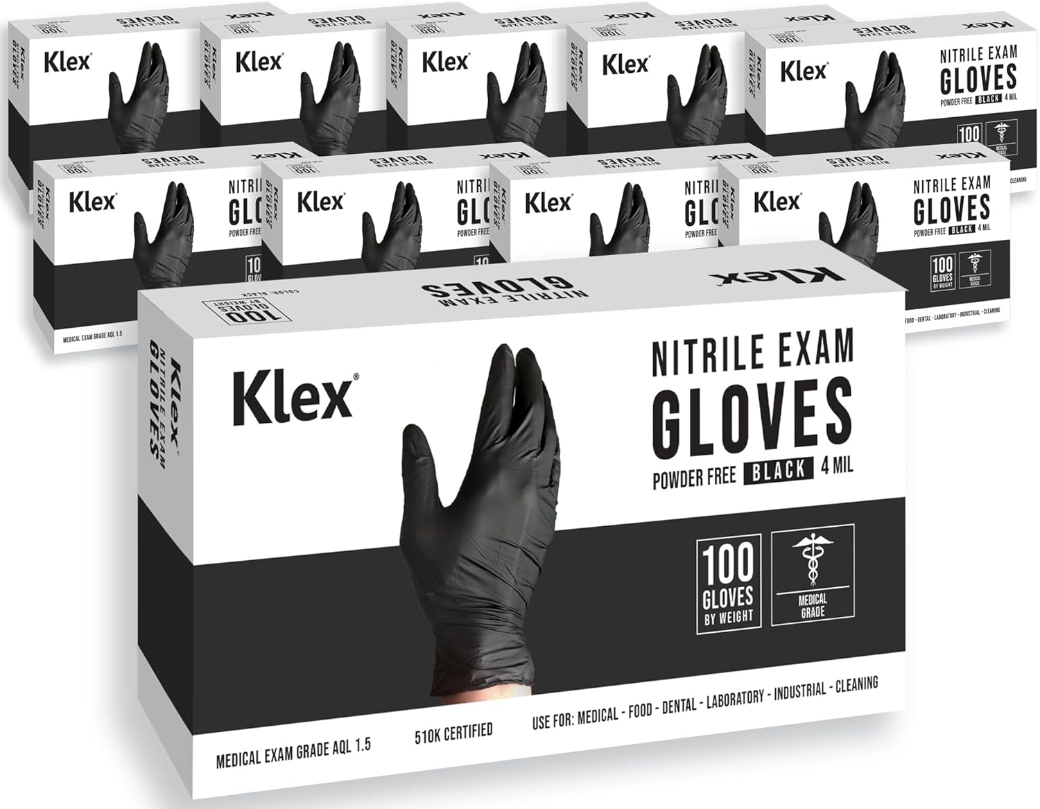 Klex Nitrile Exam Gloves - Medical Grade, Powder & Latex Free
