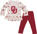 Girls College Team All Over Logo Outfit - Raglan Top & Leggings