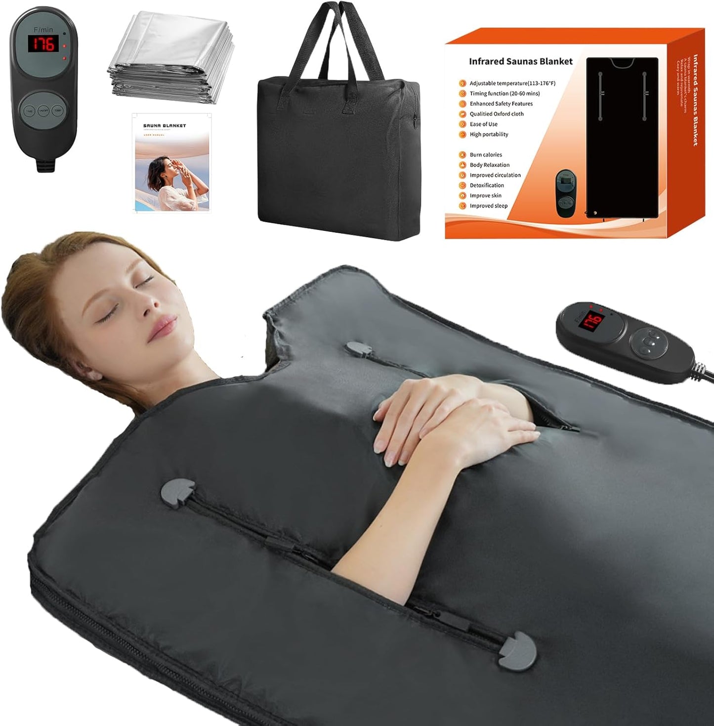 Far Infrared Sauna Blanket for Detoxification and Relaxation