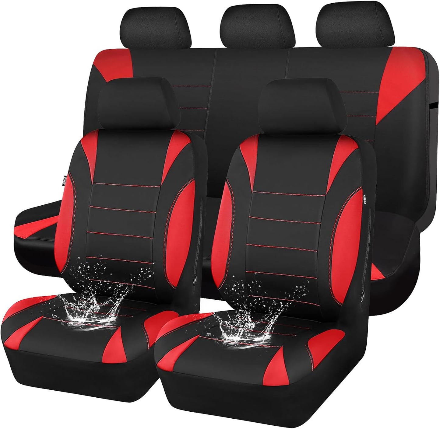 CAR PASS Neoprene Wetsuit Seat Covers for Universal Fit Vehicles