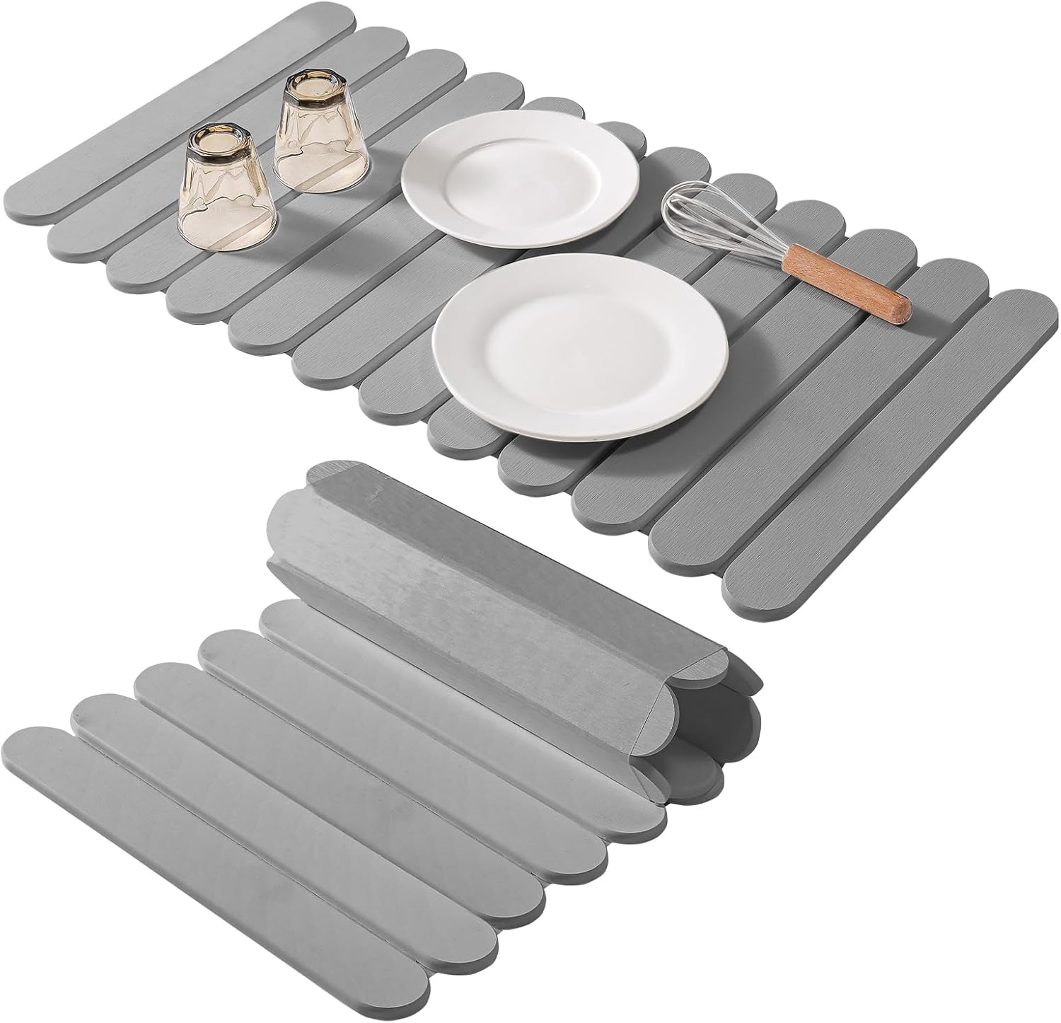 Extra Large Quick Dry Stone Drying Mat for Kitchen Counter