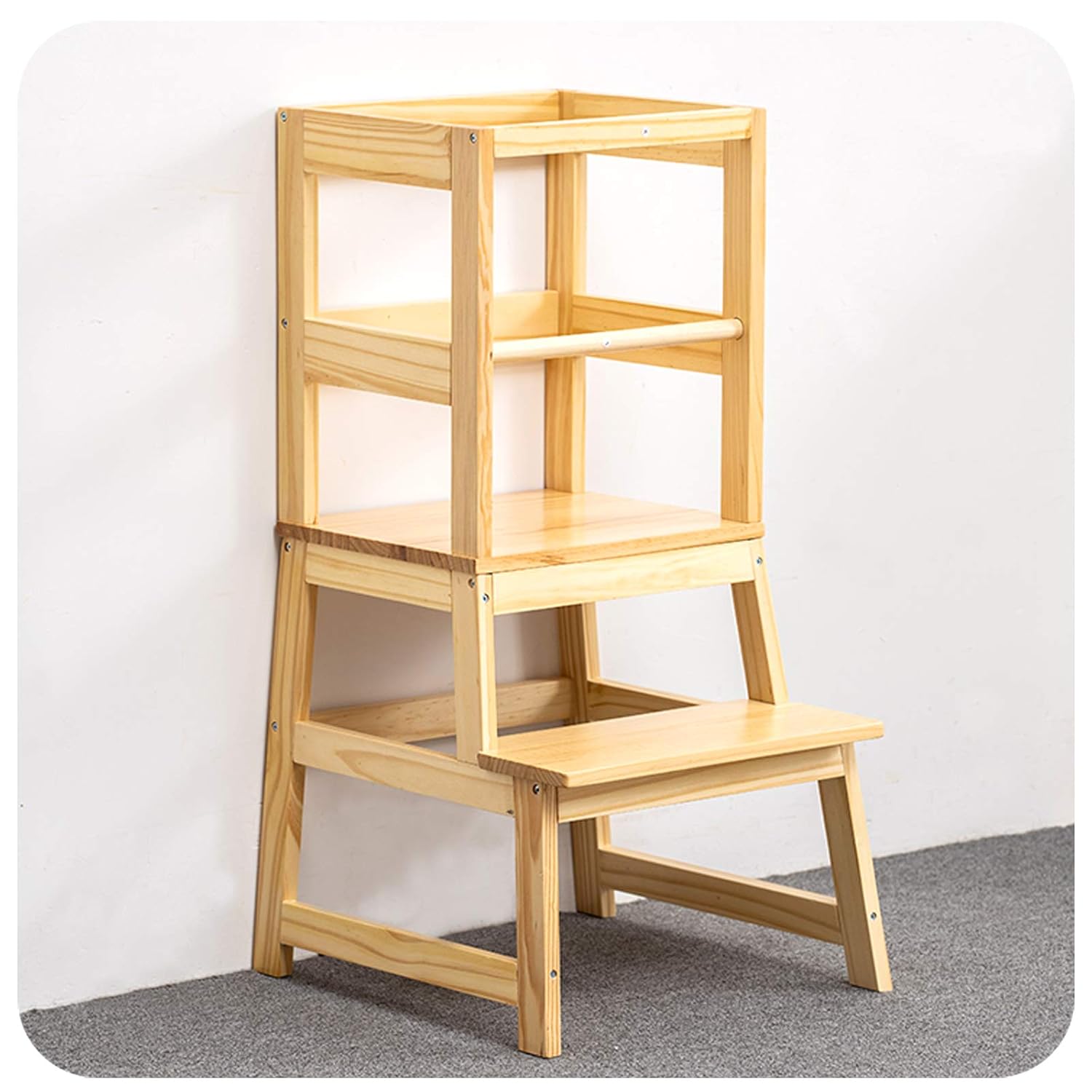 Kitchen Step Stool for Toddlers with Non-Slip Mat and Safety