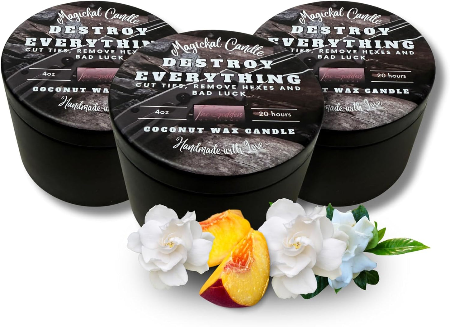 Destroy Everything Spiritual Candle for Energy Cleansing & Calm