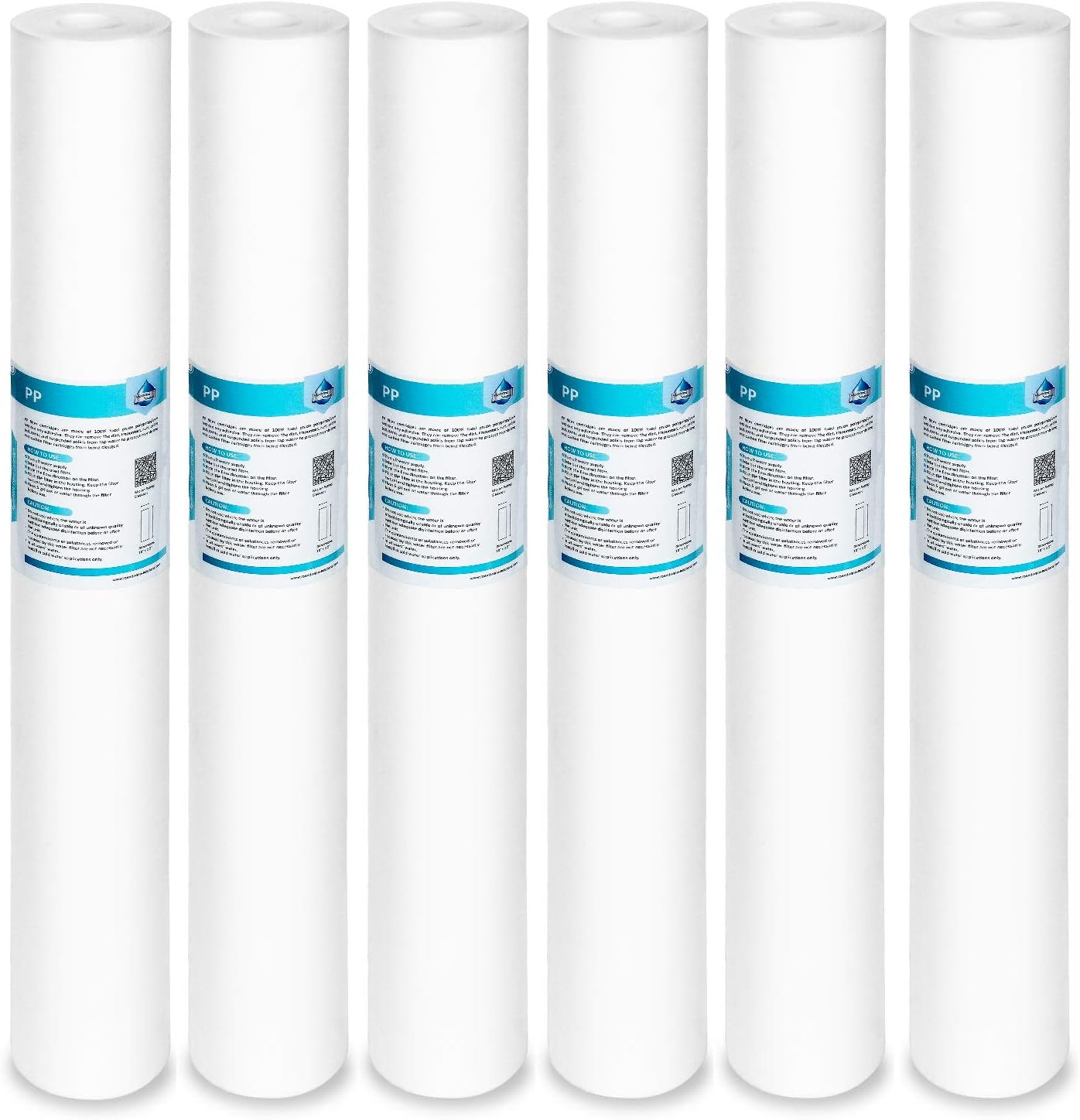 5 Micron Sediment Water Filter Replacement Cartridge - 6 Pack