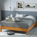 ZINUS Alexis Deluxe Wood Platform Bed Frame - Rustic Pine Support