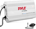 Pyle Auto 4-Channel Marine Amplifier - Compact 200W RMS Bluetooth