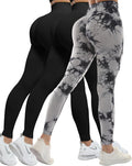 CHRLEISURE 3 Piece Workout Leggings Set - Scrunch Butt Seamless High