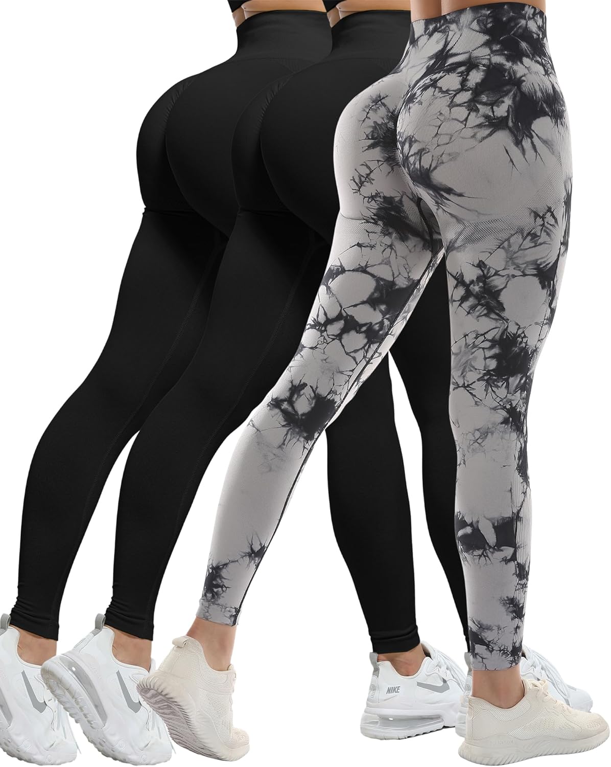 CHRLEISURE 3 Piece Workout Leggings Sets for Women - Seamless Fit