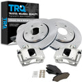 TRQ Front Brake Pad & Rotor Kit Compatible with 2008-2012 Town