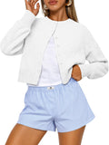 Trendy Queen Cropped Cardigan Sweaters for Women (Style XC4Y)