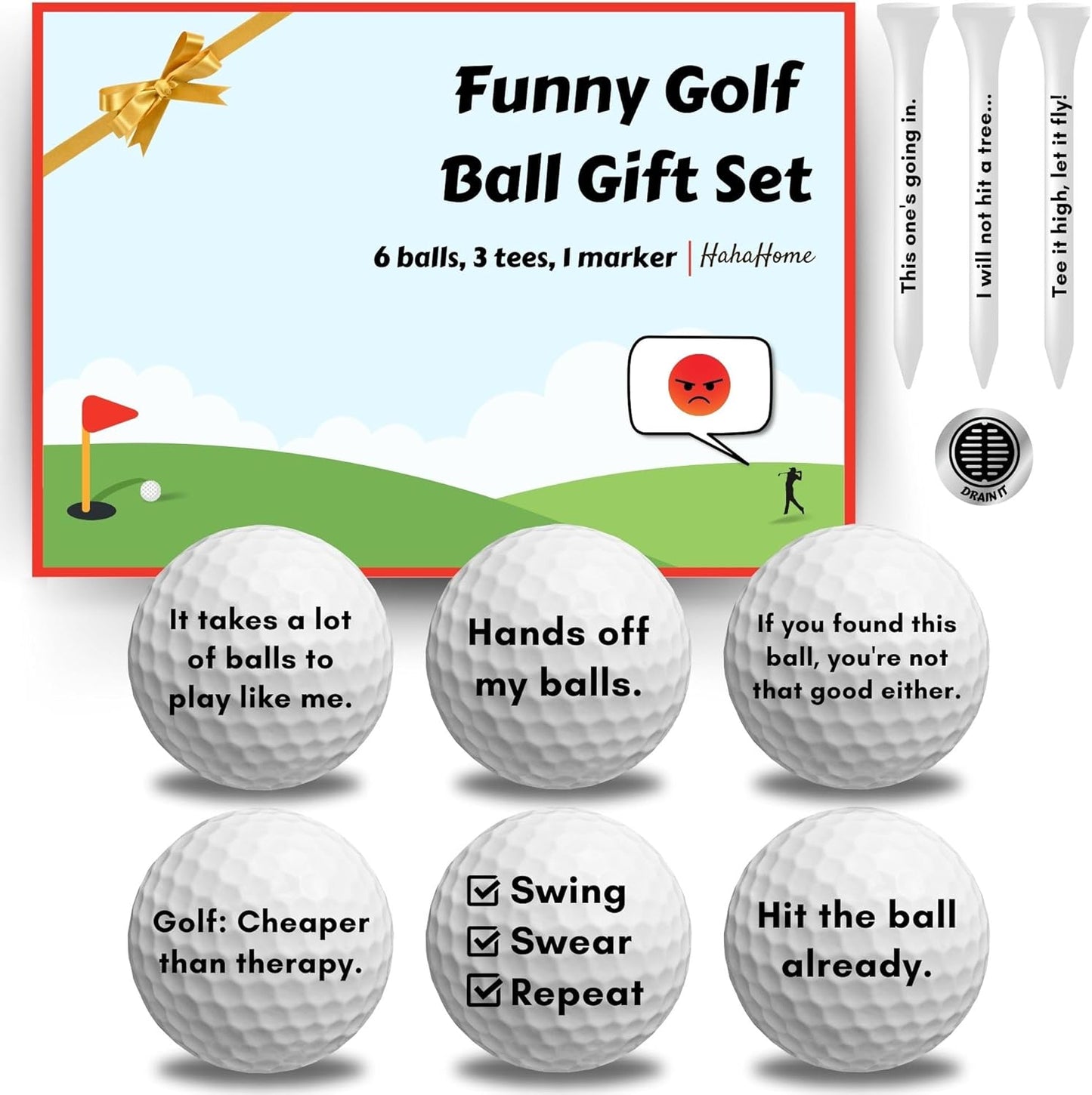 Hilarious Golf Ball Set - Perfect Gift for Golfers!