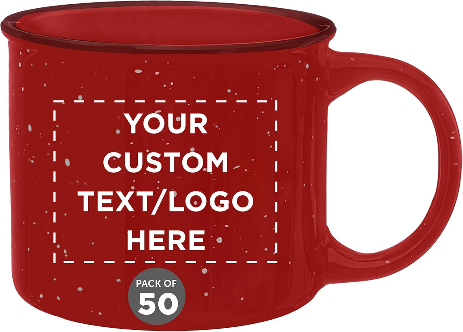 Custom Ceramic Campfire Coffee Mugs Set of 50 for All Occasions