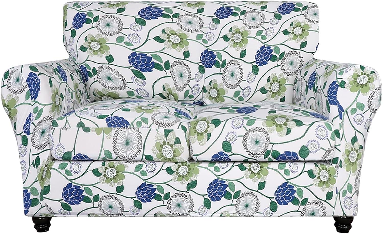SearchI Stretch Sofa Cover for Loveseat with Floral Pattern