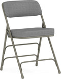 Hercules Series Metal Folding Chair with Cushioned Seat for Events