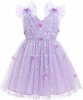 Toddler Girls Sequin Butterfly Dress for Festive Celebrations