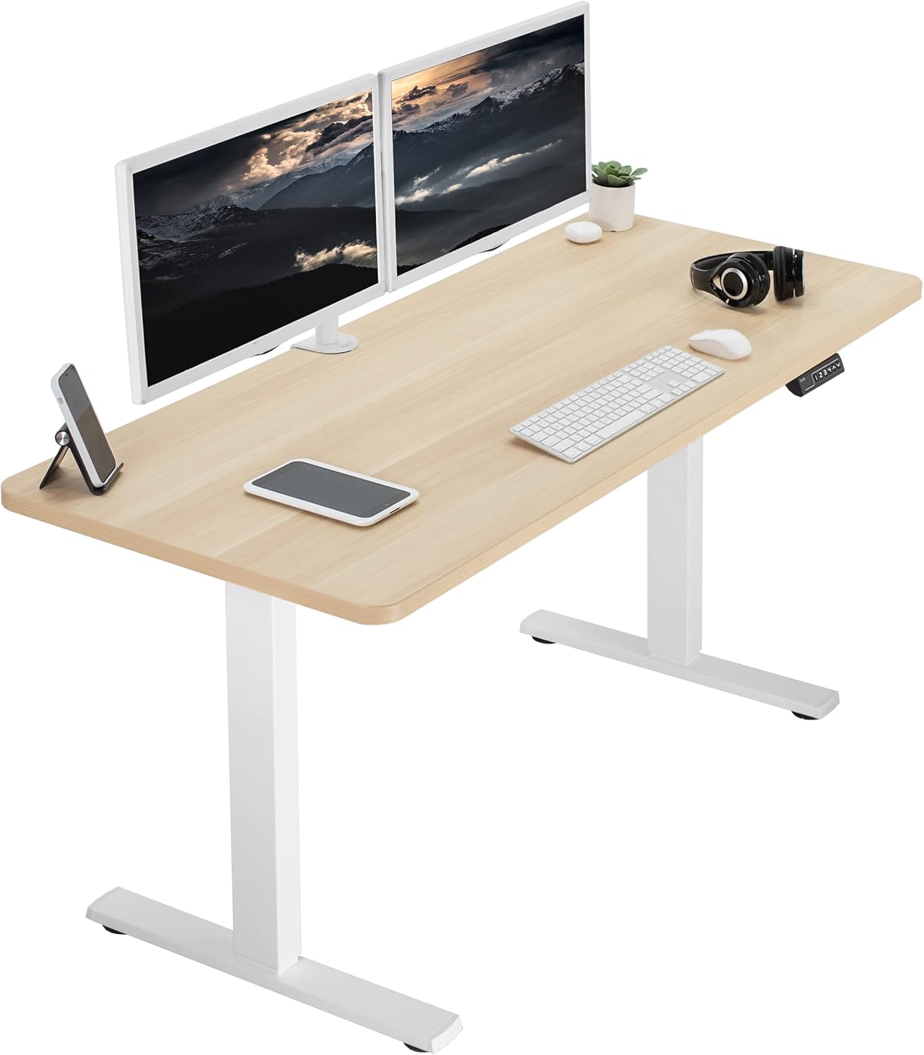 VIVO Electric 60 x 24 in Standing Desk with Memory Control