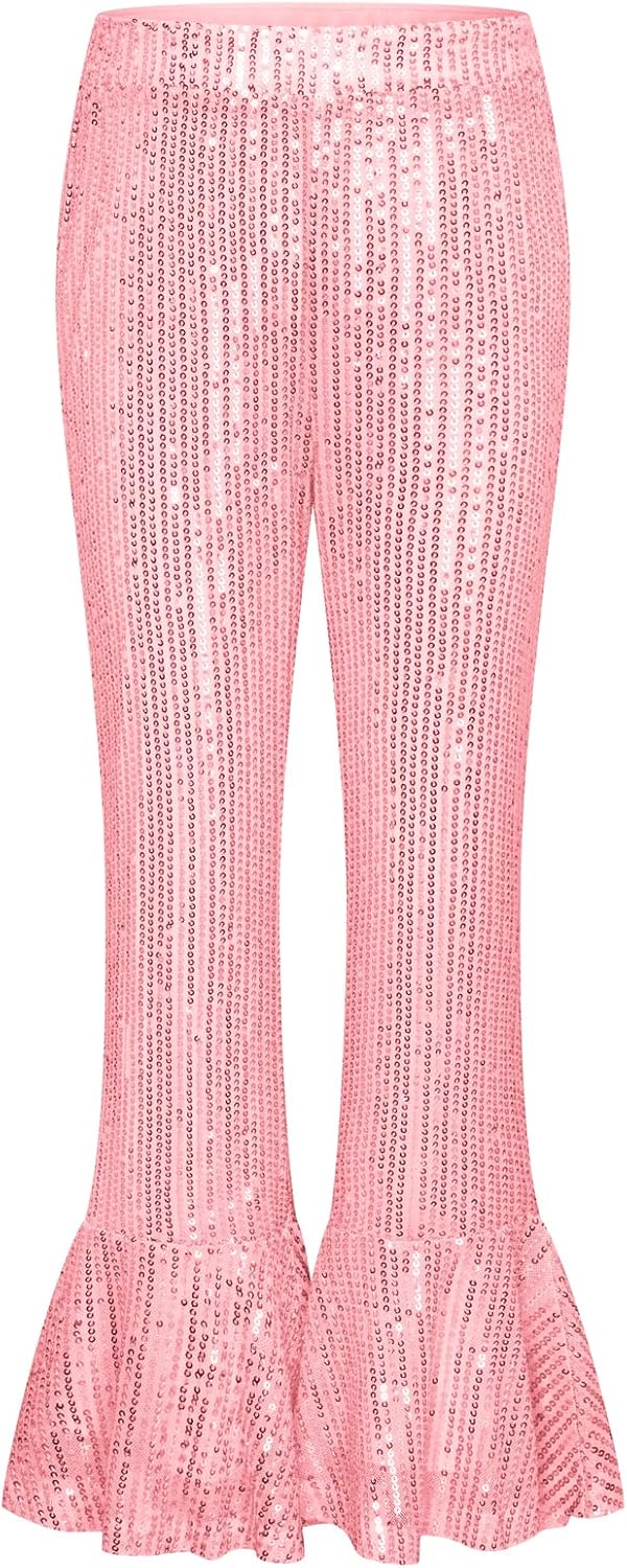 GRACE KARIN Girls Sequin Pants for Sparkling Dance Events