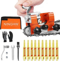 Chainsaw Sharpener Jig Upgraded Hand Crank Kit - Fast, Portable
