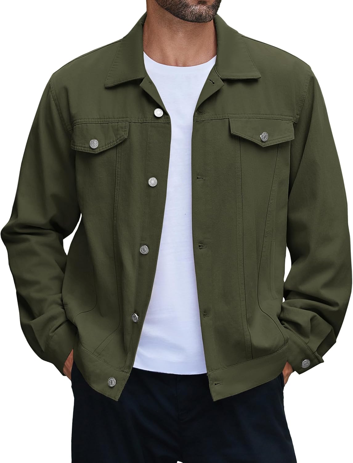 Men's Lightweight Denim Jacket for Casual Fashion Style