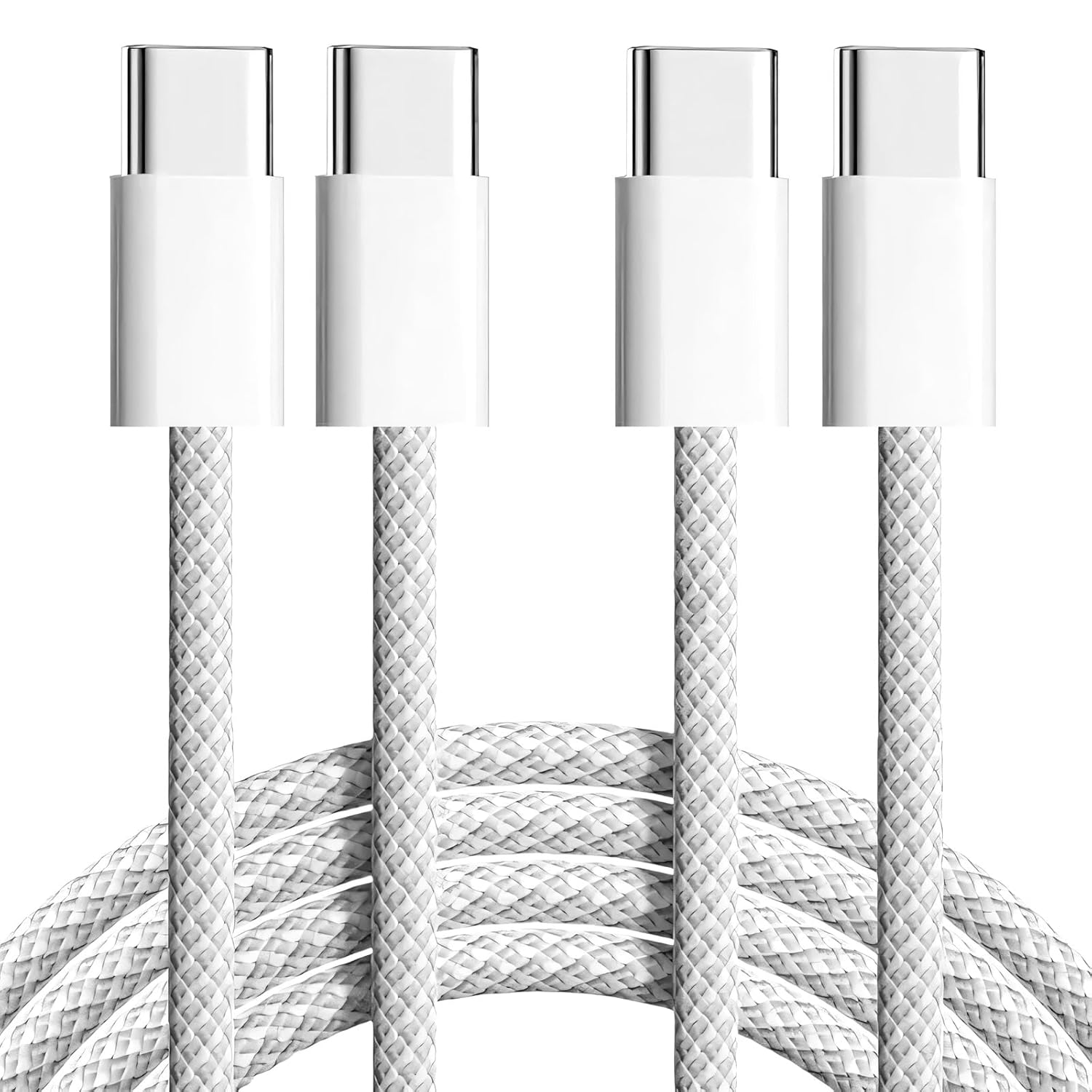Fast Charge: 3ft Braided USB-C Cable Duo