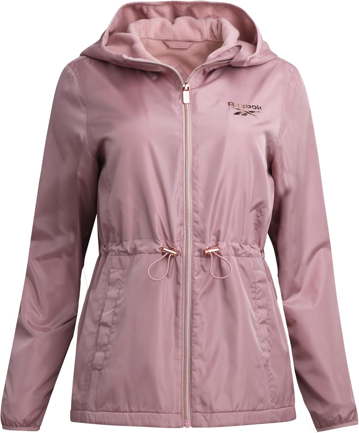 Reebok Womens Windbreaker Jacket - Lightweight & Water-Resistant