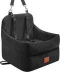 Dog Car Seat Medium Black for Dogs Under 35lbs - Memory Foam Booster