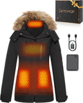 Graphene Heated Jacket for Women - Large Battery, Waterproof Windproof