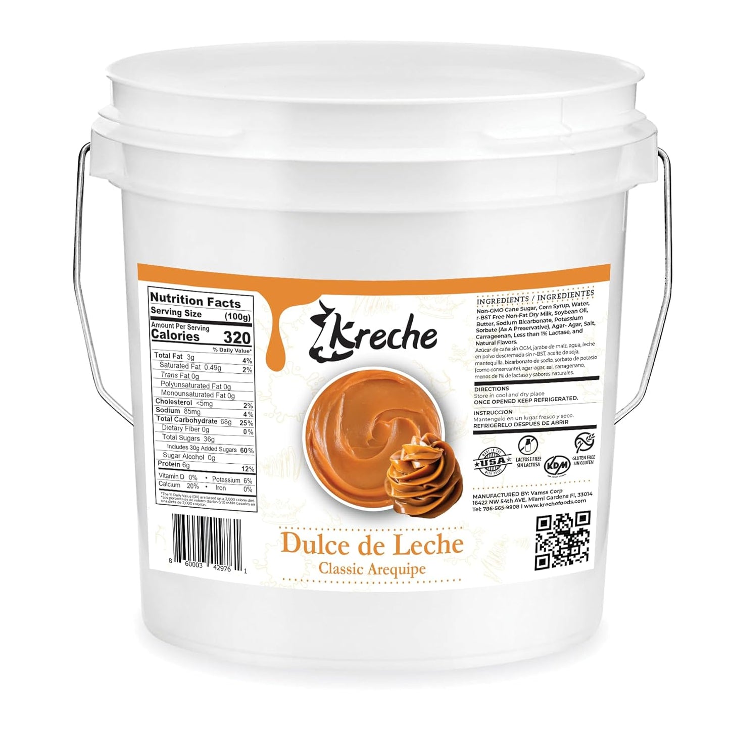Kreche Dulce de Leche - Rich and Creamy 11LBS Delight