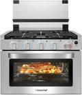 Versatile 17 Inch RV Gas Range with 3 Burners and Oven