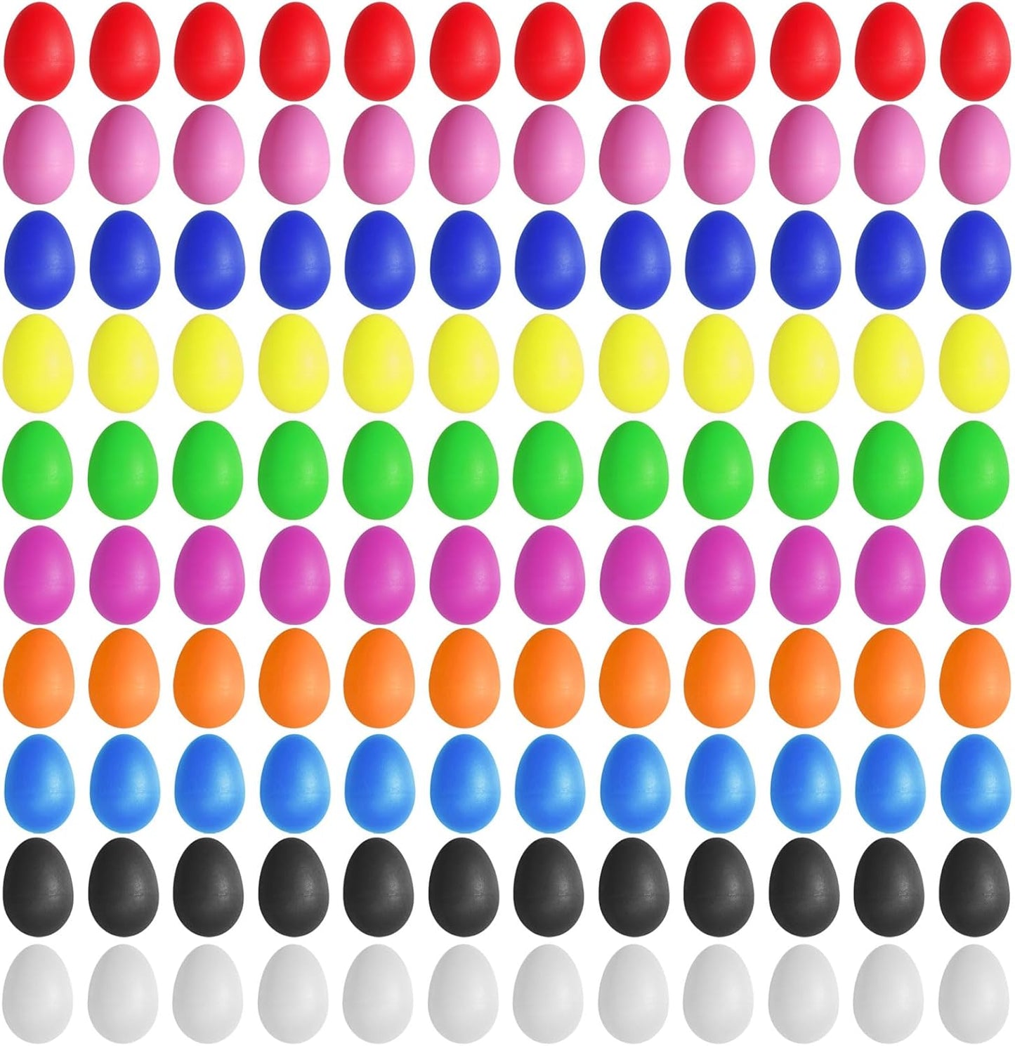 120 Pcs Plastic Egg Shakers for Kids Learning and Fun