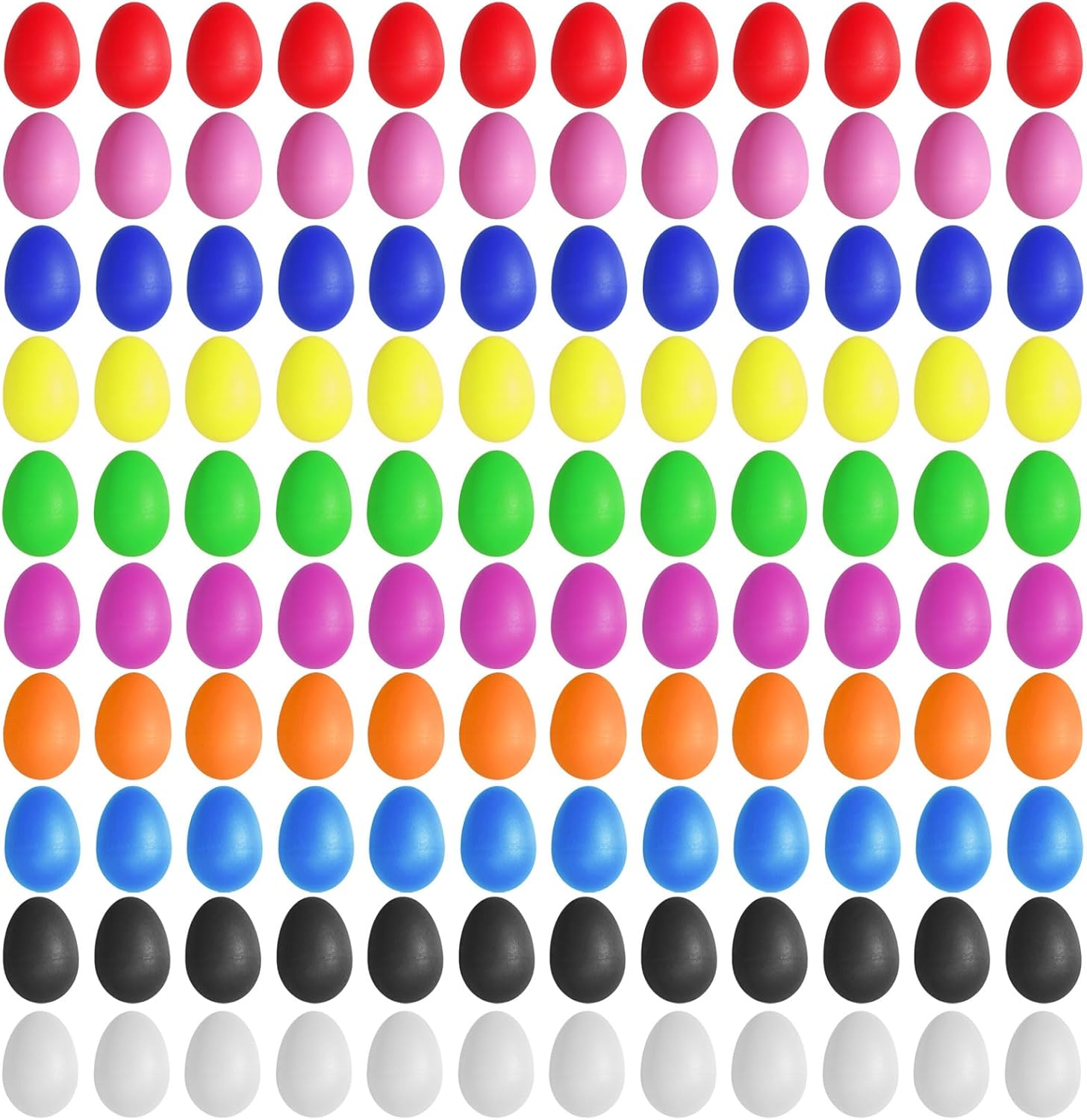 120 Pcs Plastic Egg Shakers for Kids Learning and Fun