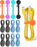 Magnetic Cable Ties 12 PCS Silicone Cord Organizer - Quick Tidy