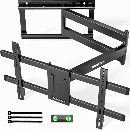 monTEK Long Arm TV Wall Mount for 43-80 Inch TVs with Tilt
