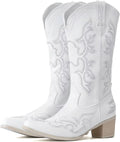 IUV Cowboy Boots For Women Western Boots - Classic Embroidered Style