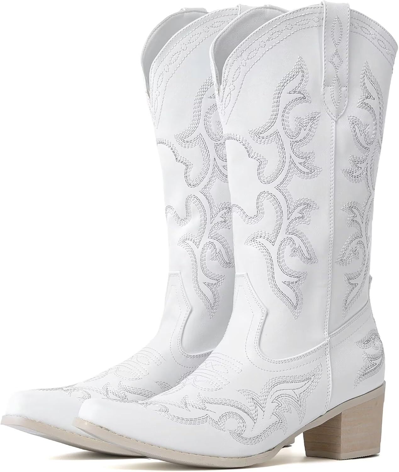 IUV Cowboy Boots for Women - Classic Western Embroidered Style