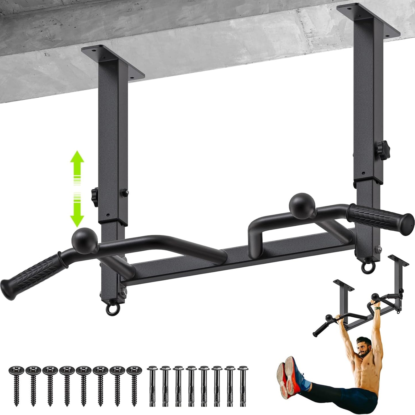 SELEWARE Heavy Duty Welded Pull Up Bar for Full Body Workouts