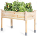 MIXC Wooden Raised Garden Bed with Legs for Outdoor Plants