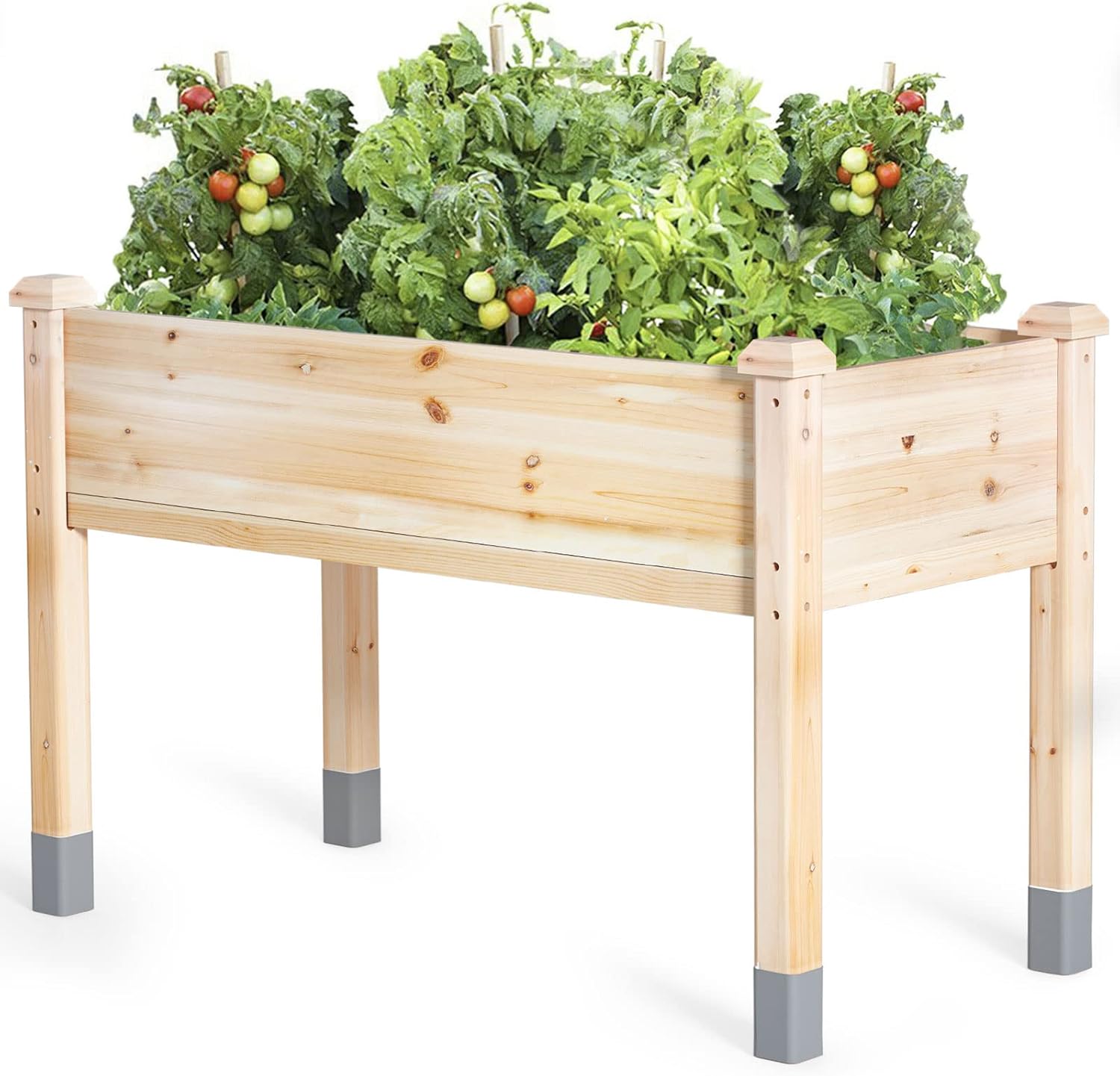 MIXC Wooden Raised Garden Bed with Legs for Outdoor Plants