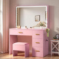 Makeup Vanity Desk with LED Lights 35in Mirror - Bright, Organized