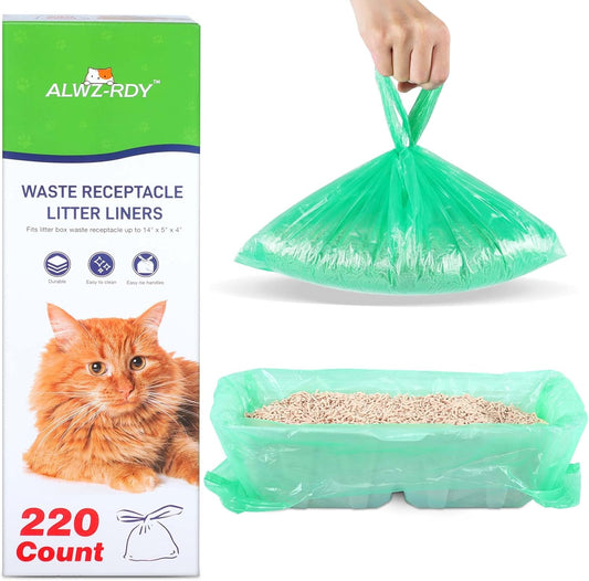 220PCS Durable Liner Bags for Clean & Easy Waste Disposal