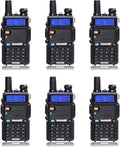 Baofeng UV-5R Dual Band Two Way Radio Pack of 6 - Long Range Handhelds