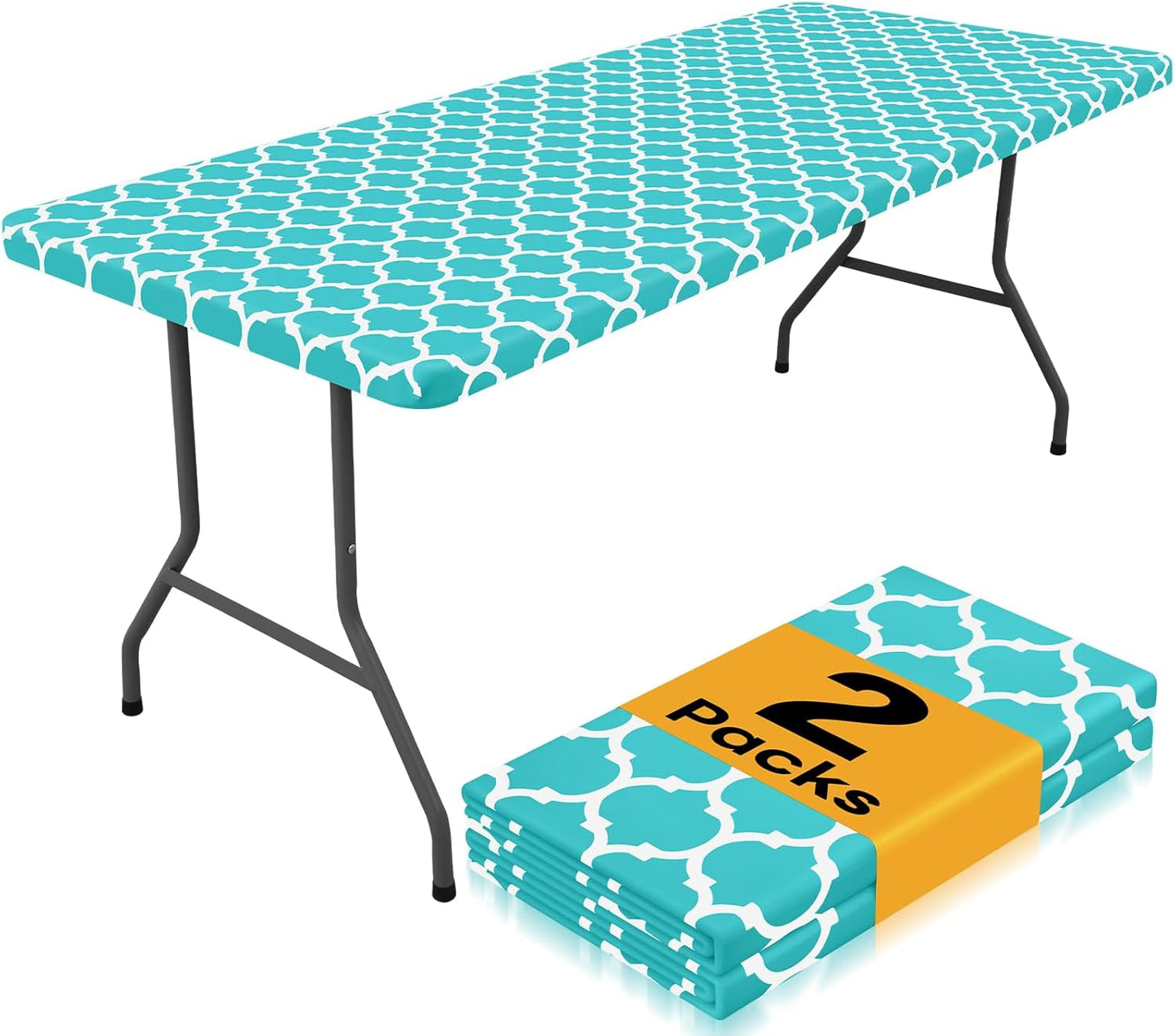 Waterproof Elastic Fitted Tablecloths for Outdoor Dining