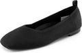 Women's Ballet Flats with Arch Support - Comfortable Slip-On Knit