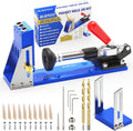 Upgraded Pocket Hole Jig Tool Kit - Accurate All-Metal Pocket Screw